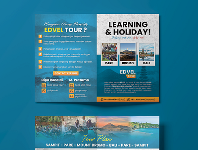 Tour Travel Trip Holiday Bifold - Bifold Brochure Design ads design advertisement brochure business design flyer graphic design illustration logo ui