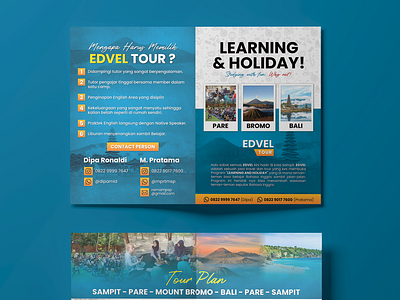 Tour Travel Trip Holiday Bifold - Bifold Brochure Design