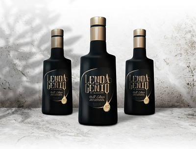 Lenda do Génio branding design labeldesign logo olive olive oil packaging