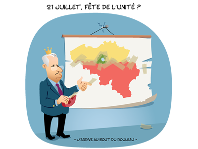 21 juillet - Fête nationale Belge humour illustration rubbik