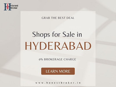 Looking to buy shops in Hyderabad? Check out our list of shops honestbroker