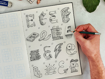 16 Types of E brush calligraphy hand lettering ipad lettering procreate procreate app sketch typography