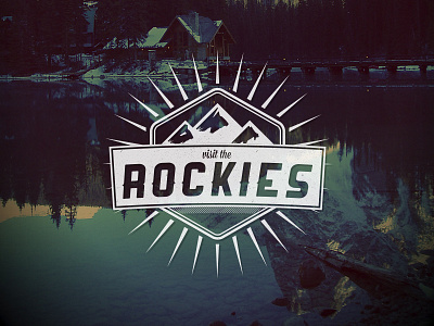 Visit the Rockies - Vintage badge design badges branding font lake logo mountains retro type typography vintage