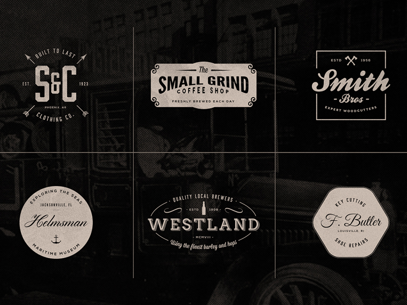 Vintage Logo Set - Volume 3 by Ian Barnard on Dribbble