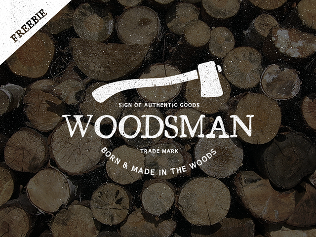 Vintage Woodsman Logo - Freebie by Ian Barnard on Dribbble