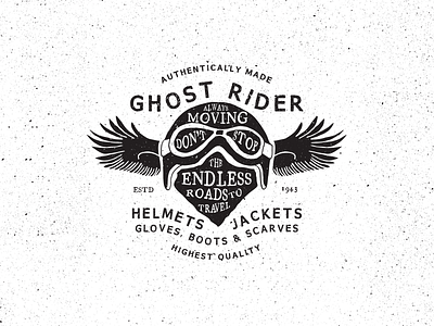 Ghost Rider backgrounds badges branding grunge illustrator logos retro templates type typography vector vintage