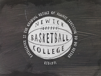 Vintage Basketball calligraphy drawing hand drawn hand lettering ink lettering letters pencil quote sketch texture typography