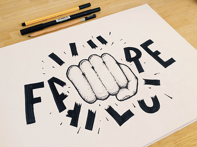 Smash Failure hand lettering hand made handlettering ink lettering pen pencil sketch type typography