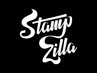 Stamp Zilla brush calligraphy hand lettering ink lettering marker pen sharpie type typography