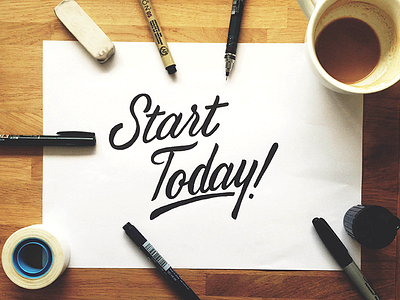 Start Today by Ian Barnard on Dribbble