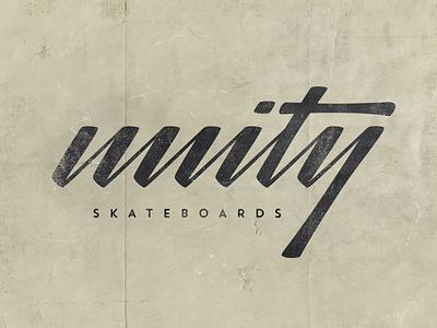 Unity Skateboards brush calligraphy hand lettering ink lettering marker pen skateboarding type typography