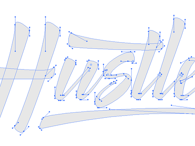 Hustle Curves brush calligraphy hand lettering ink lettering marker pen sharpie type typography