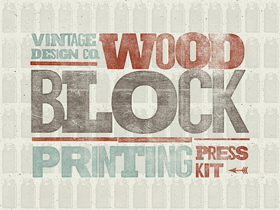 WoodBlock creative market grunge hand lettering illustration photoshop psd texture woodblock