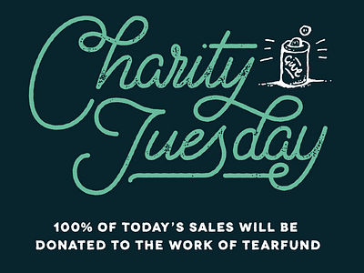 Charity Tuesday charity creative market giving hand lettering lettering type typography