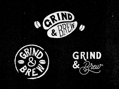 Grind & Brew beans brew coffee grind hand lettering lettering sharpie type typography
