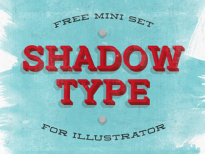 Shadow Type adobe bezier curves font illustrator lettering paths the vector show typeface typography vectors