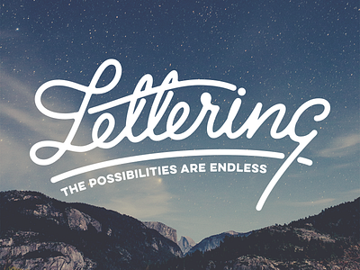 The Possibilities are Endless brush calligraphy hand lettering ink lettering marker pen sharpie type typography