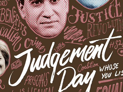 Judgement Day calligraphy hand lettering illustrator lettering photoshop script type typography vector