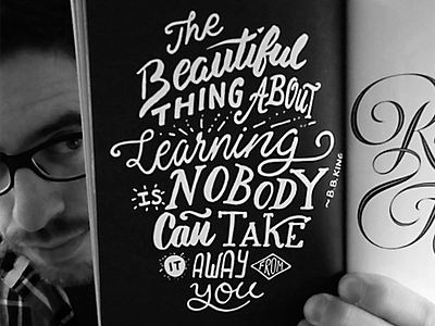 B.B.King Hand Lettering b.b.king brush script calligraphy handlettering lettering micron script type typism typography