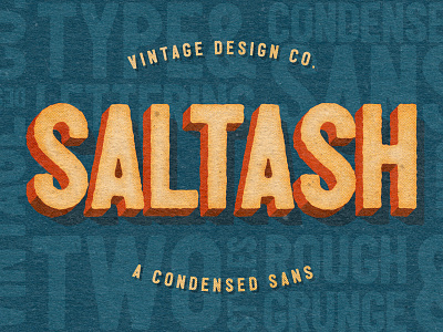 Saltash - Condensed Sans condensed creative market floral illustrator lettering photoshop sans serif shadow tutorial typography video