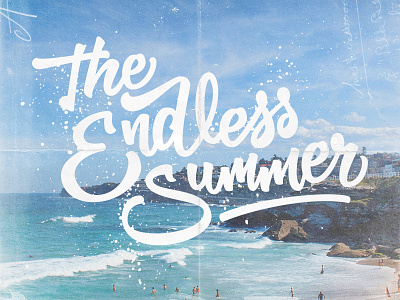 The Endless Summer bezier curves brush brushscript calligraphy clothing hand lettering lettering skate surf typography vector