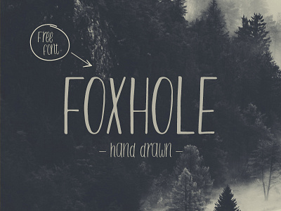 Freebie: Foxhole Typeface calligraphy font freebie lettering tombow type typography