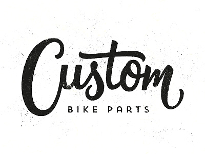 Custom Bike Parts bezier curves bikes brush brushscript calligraphy clothing hand lettering lettering skate typography vector