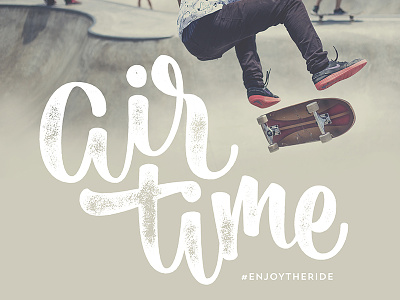 Air Time bezier curves brush brushscript calligraphy clothing hand lettering lettering skate surf typography vector