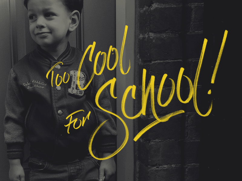 Too Cool for School by Ian Barnard on Dribbble