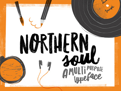 Northern Soul Typeface brush script creative market font lettering typeface typography