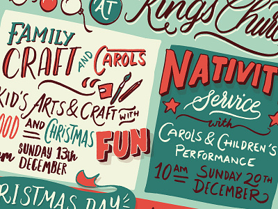 Colouring In! brush calligraphy christmas hand lettering lettering poster typography