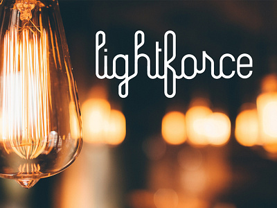 Lightforce font illustrator monoline type typeface typography vector