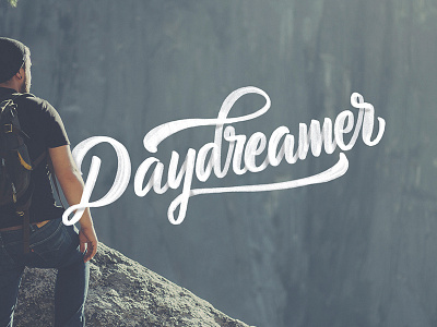 Daydreamer brush brushscript calligraphy clothing hand lettering lettering skate surf typography