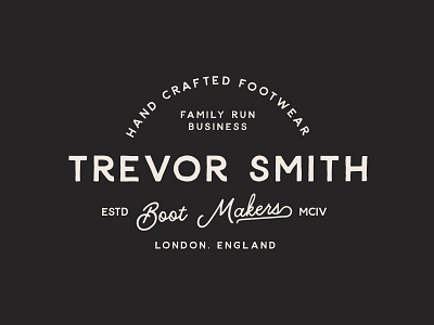 Tevor Smith Logo creative market font hand lettering lettering monoline typeface typography vintage