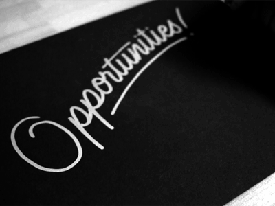 Opportunities animated gif calligraphy hand lettering lettering typography