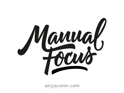 Manual Focus bezier curves brush calligraphy hand lettering lettering typography vector