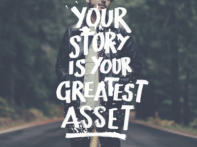 Your story... brush calligraphy hand lettering lettering typography