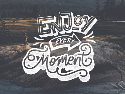 Enjoy every Moment brush calligraphy hand lettering lettering tutorial typography unsplash youtube