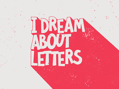 I Dream about Letters 😴 bezier curves calligraphy hand lettering lettering typography vector