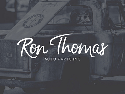 Ron Thomas Auto Parts Inc font lettering sans type typeface typography