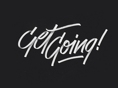 Get Going! alphabet blackletter calligraphy font lettering letters typeface typography