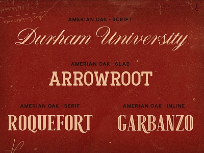 American Oak calligraphy font lettering typeface whiskey