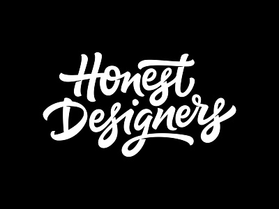 Honest Designers bezier curves calligraphy hand lettering lettering type typography vector