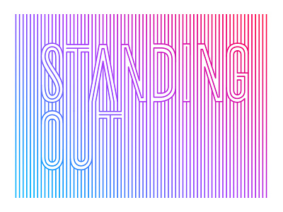 Standing Out hand lettering honest designers illustrator lettering podcast show typography vector