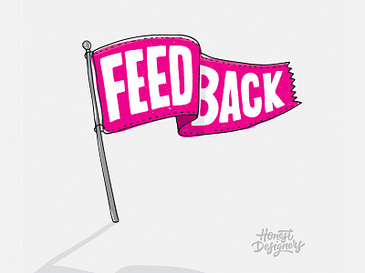 Feedback hand lettering honest designers illustrator lettering podcast show typography vector