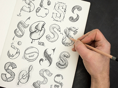 S Sketches calligraphy handlettering letter lettering procreate type typography