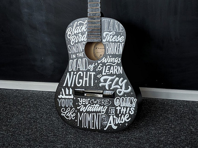 Guitar Lettering calligraphy guitar hand lettering lettering type typography