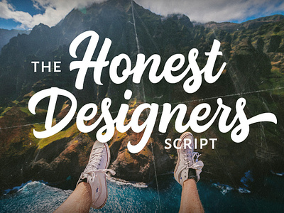 Honest Designers Script calligraphy font hand lettering lettering logo type typeface typography vector