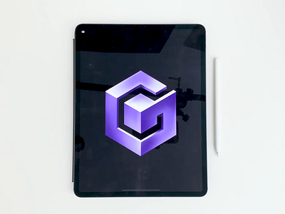 Gamecube Logo calligraphy design gamecube gaming hand lettering lettering logo nintendo procreate type typography video videogame
