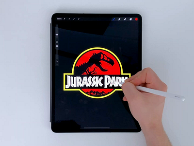 Jurassic Park calligraphy hand lettering illustration lettering typography